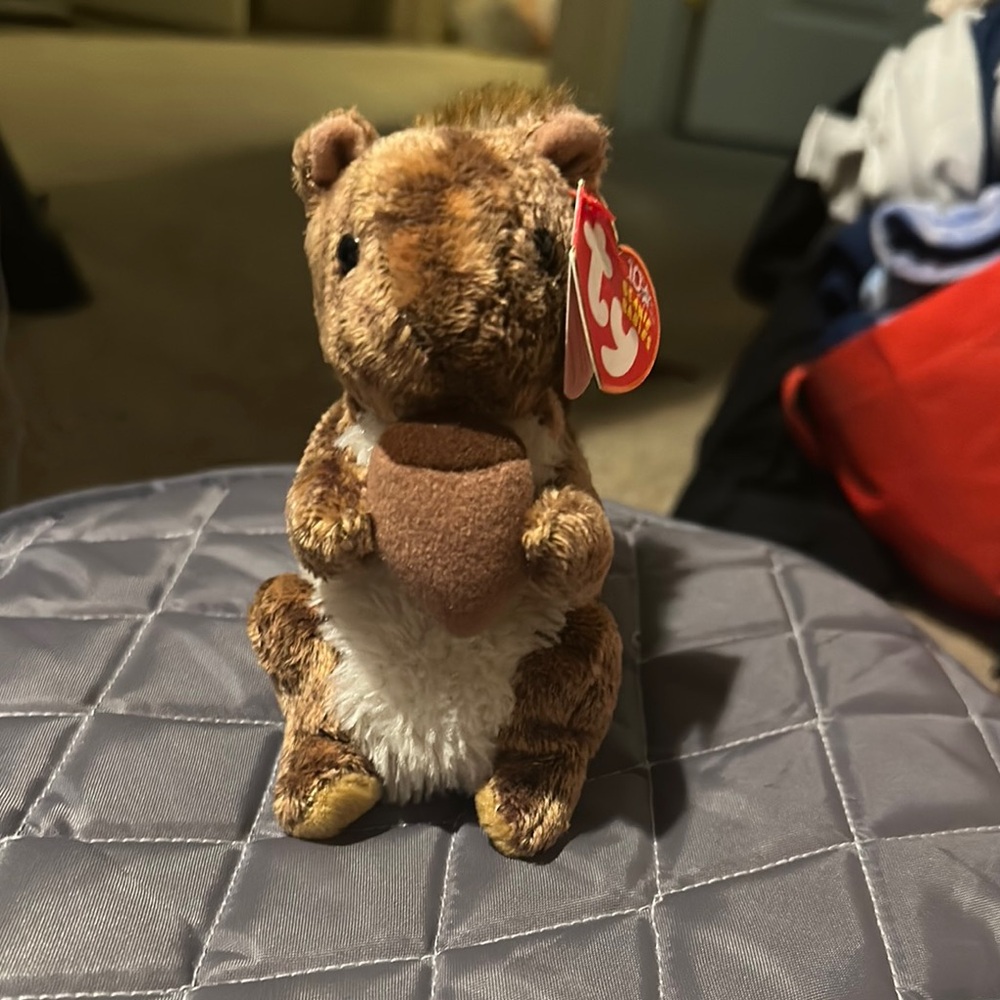 TY Brown Squirrel Plush Toy